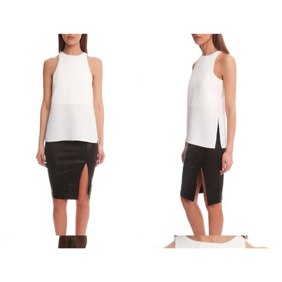 Helmut Lang Raze Drape Top Texture Seersucker Zip Back Bralette Flowy Tank Small - Picture 1 of 9